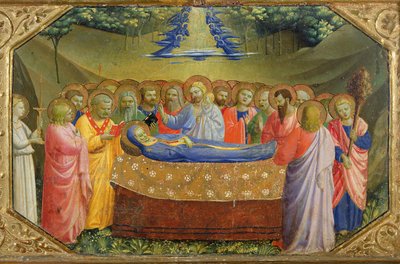 Funeral of the Virgin Mary from the Predella of the Annunciation Altarpiece, c.1430-32 by Fra Angelico